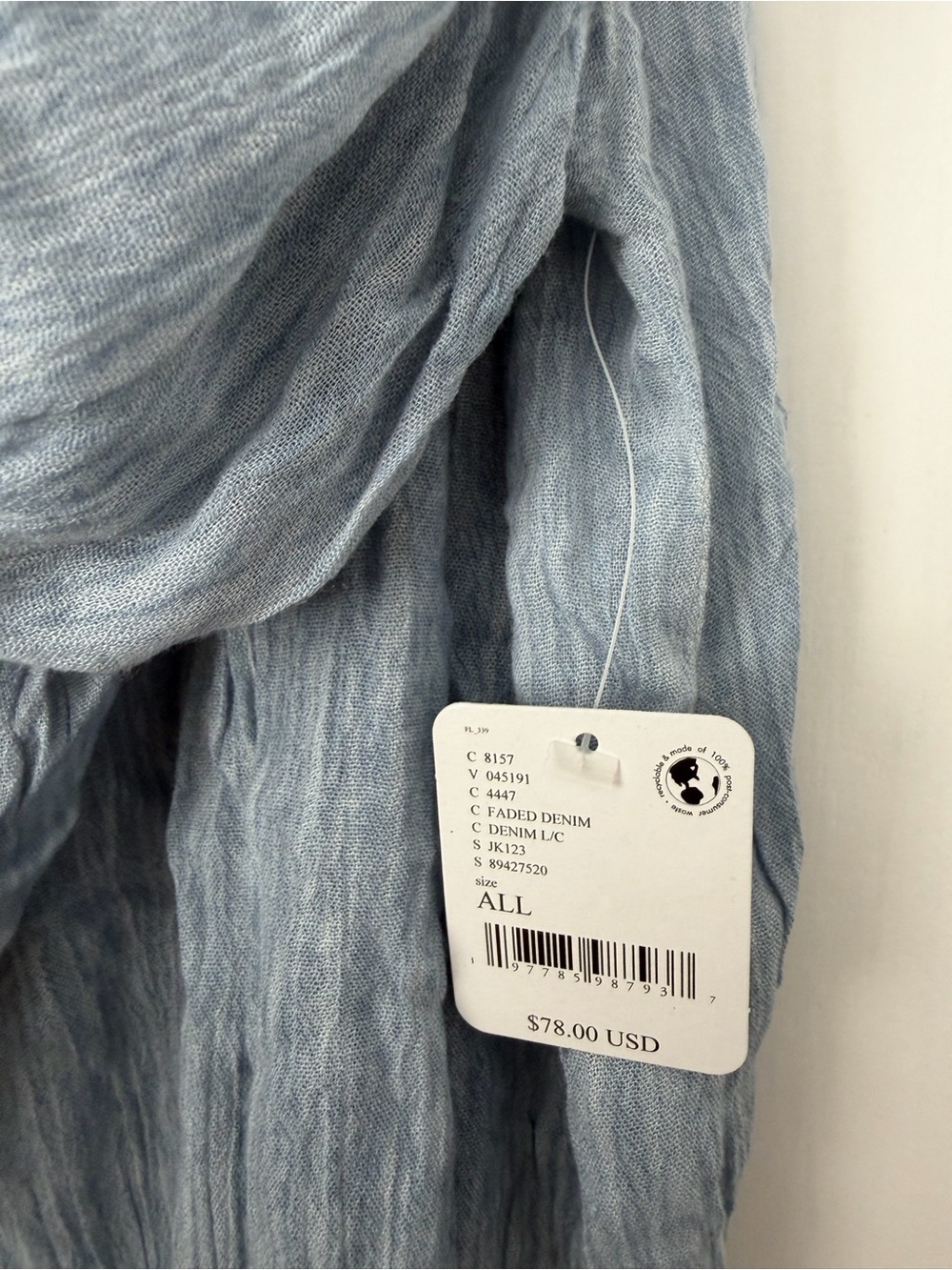 Free People Light Blue Gauze Swim Coverup - Picture 8 of 11